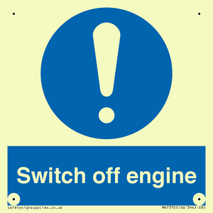 Switch off engine